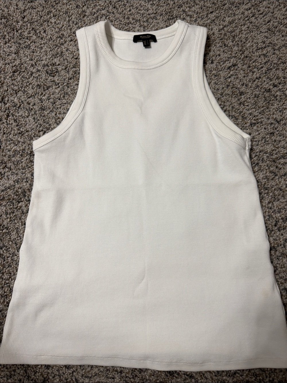 Massimo Dutti muscle Tank size Large white